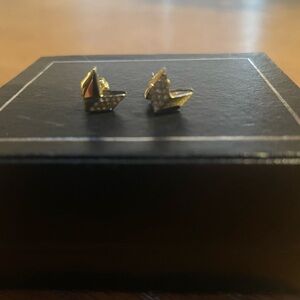 Fossil Gold Stud Earrings